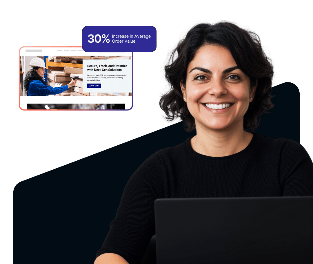 Graphic of a businesswoman