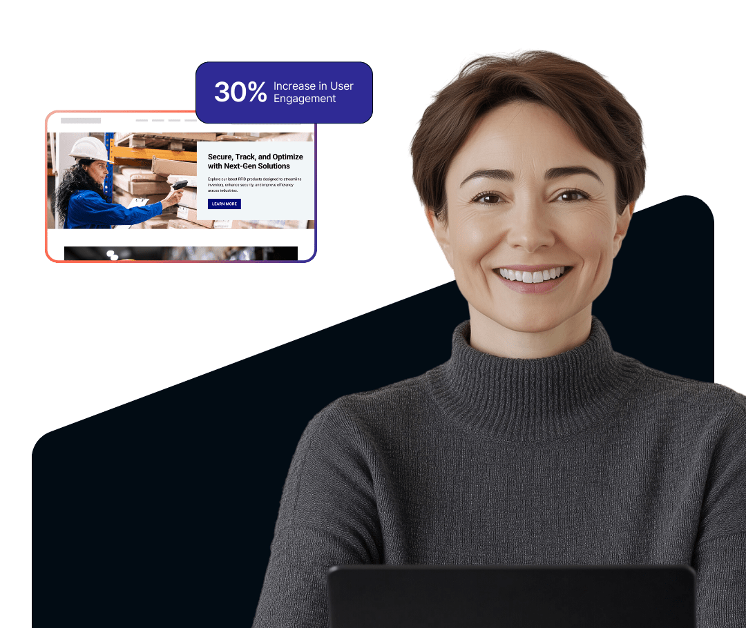 Graphic of a businesswoman