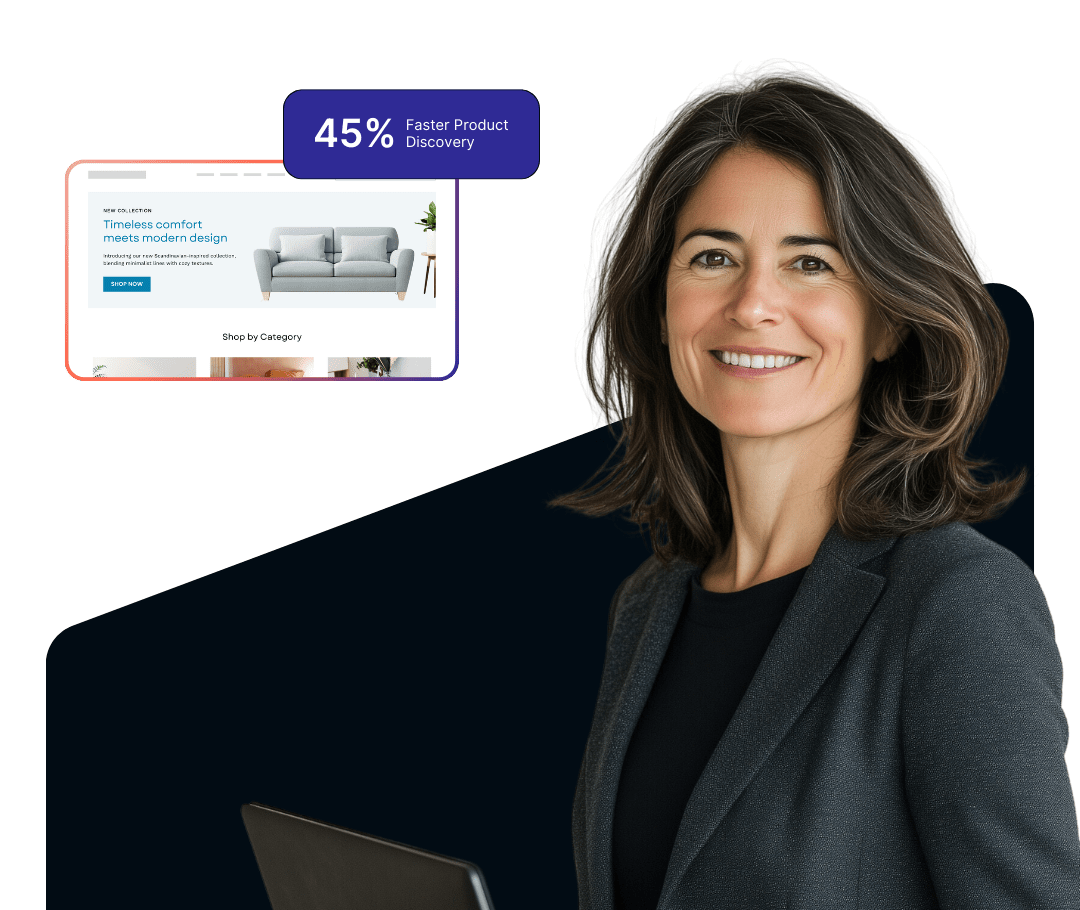 Graphic of a businesswoman