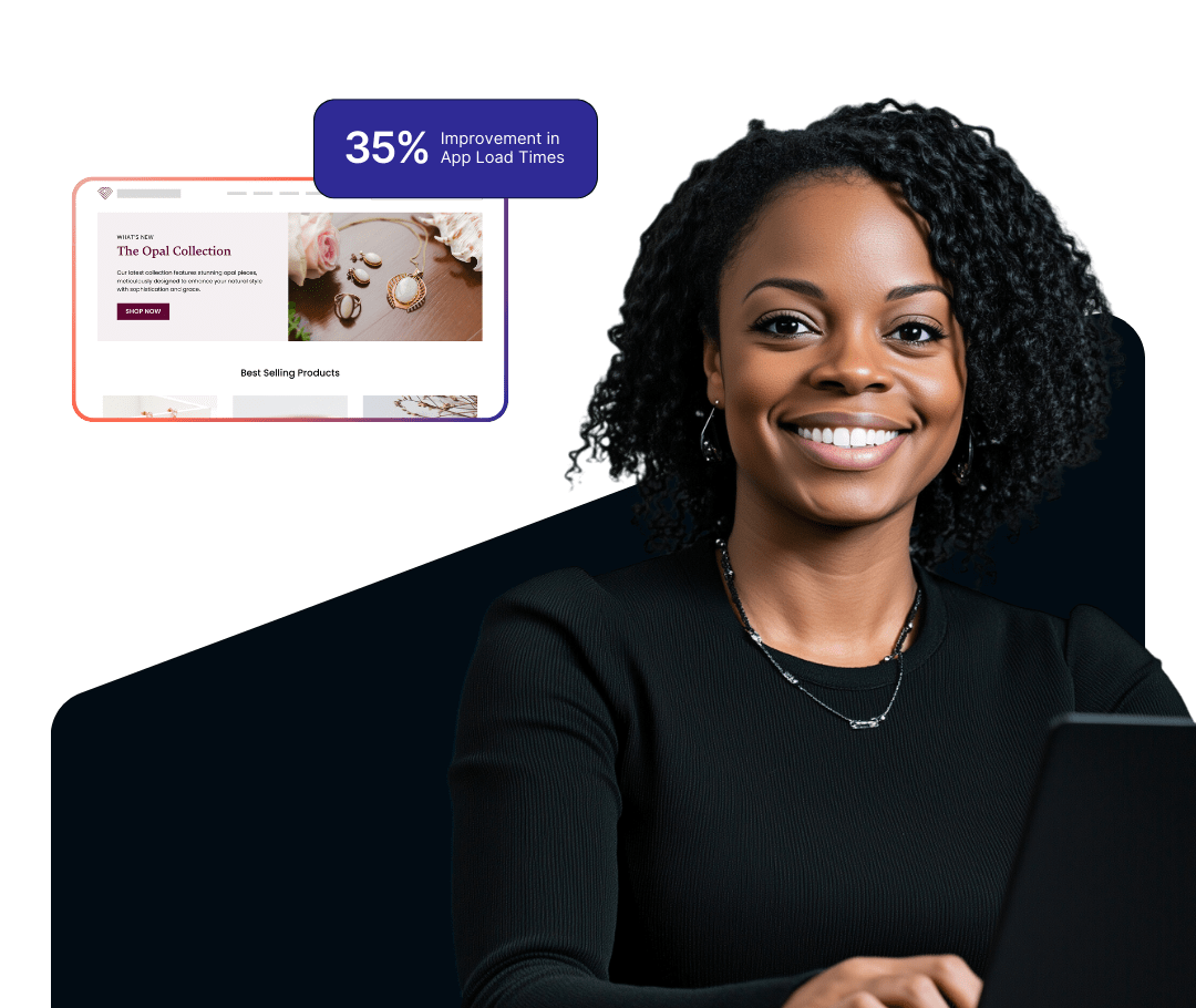Graphic of a businesswoman