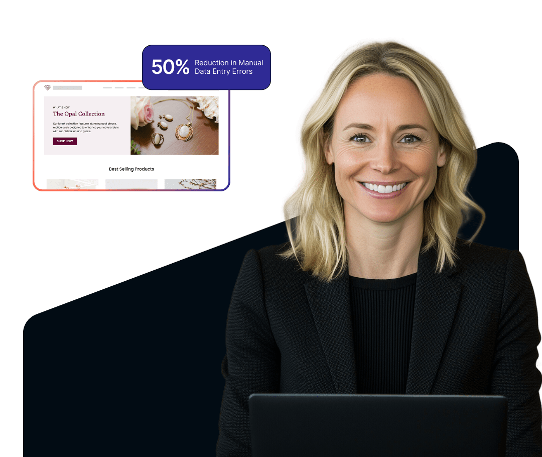Graphic of a businesswoman